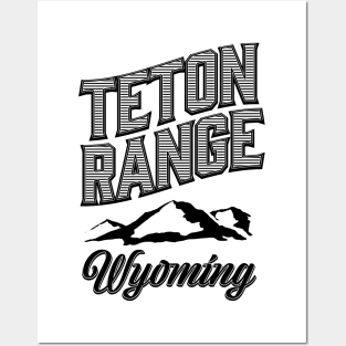 Teton Range Wyoming Posters and Art